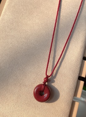 新年特惠朱砂吊坠项链绳艺儿童