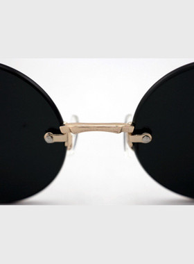 墨镜天然水晶东海复古风太阳镜