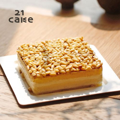 21cake松仁淡奶生日儿童蛋糕新鲜奶乳脂奶油松子戚风礼物同城配送 - 图0