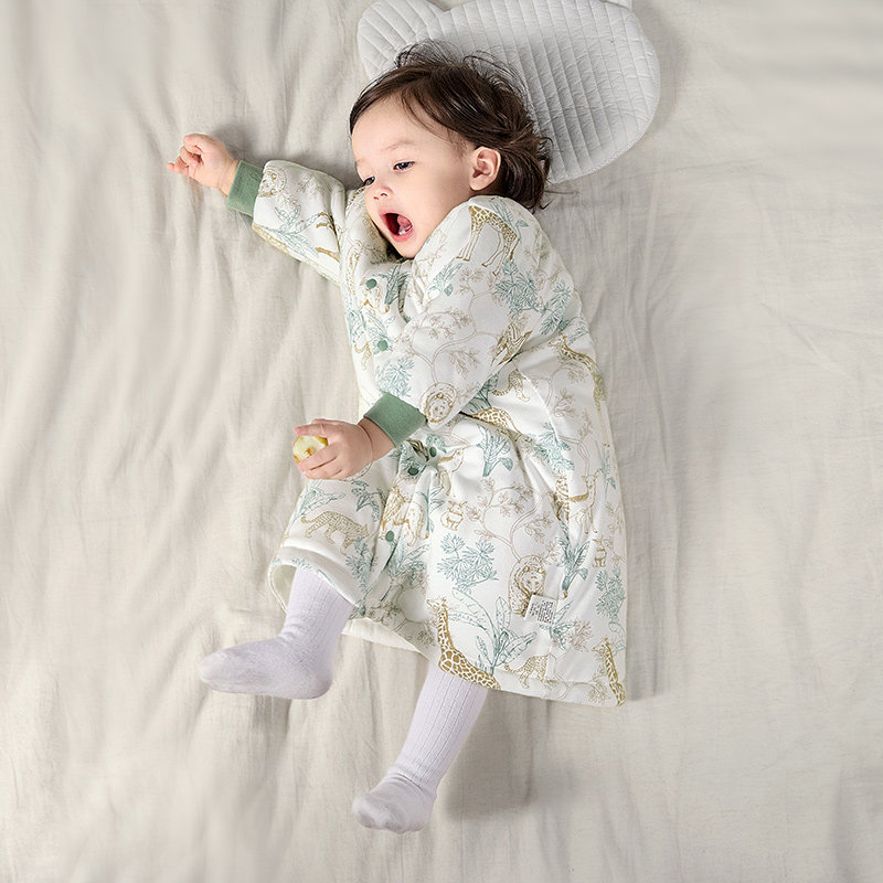 宝宝睡衣冬季儿童睡袍秋冬夹棉加厚男童家居服纯棉婴幼儿怛温睡袋,淘宝优惠券,粉丝福利购,淘宝优惠卷