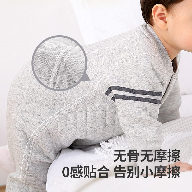 婴儿连体衣秋冬款宝宝保暖衣纯棉睡衣男女婴幼儿衣服冬季夹棉哈衣 - 图2