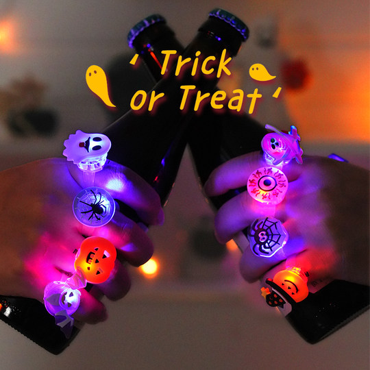 Glowing Pumpkin Ring Prop Children's Kindergarten Gift