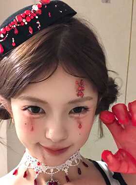 万圣节帽子头饰2026新款小礼帽发夹女配饰边夹发饰高级感cos装扮