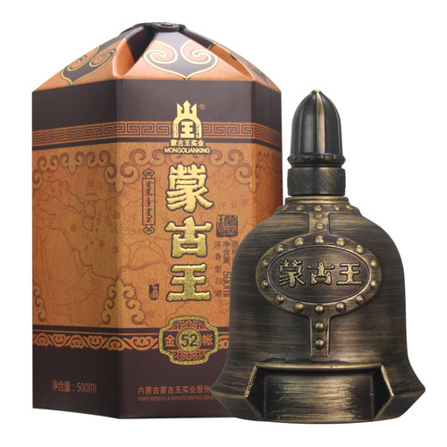 4瓶装蒙古王52度经典金帐整箱500ml*4瓶高度浓香草原白酒 - 图3