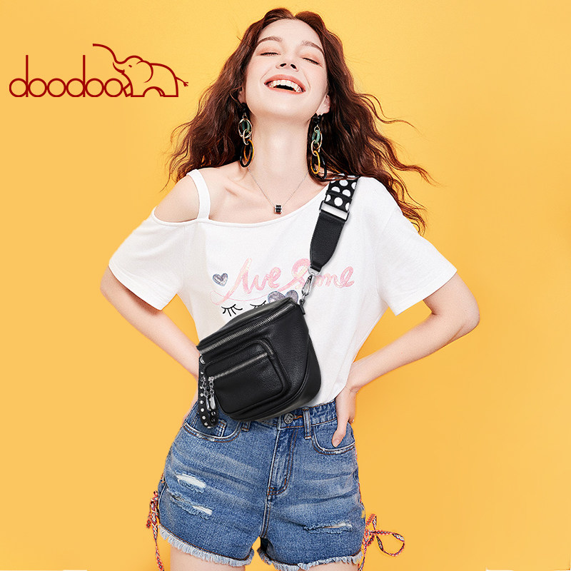 doodoo胸包女新款2020时尚单肩小包 doodoo箱包女士包袋