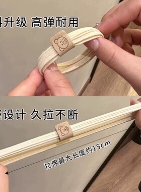 学生风时尚可爱小熊头绳高弹力皮筋扎头发绳新款发圈耐用丸子简约