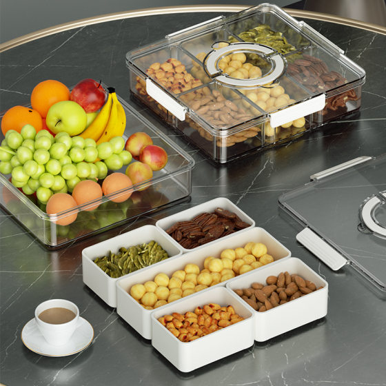 Dried fruit plate for home living room coffee table snack storage box
