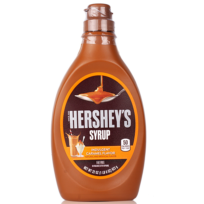 Hershey's Syrup Caramel美国好时焦糖味巧克力酱 623g糖浆酱-图3