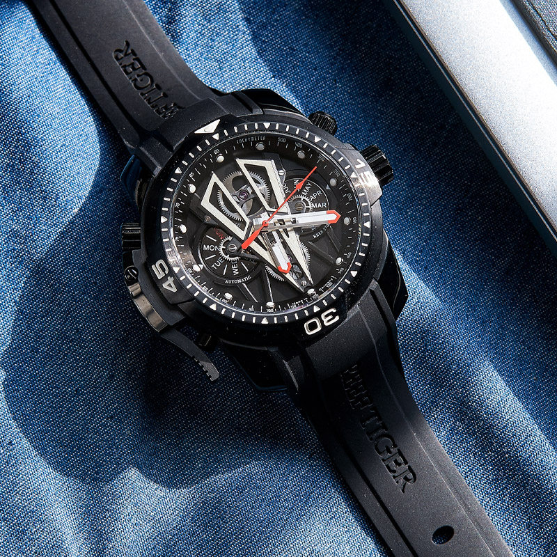 瑞夫泰格/ rt潮男防水男皮带机械表 瑞夫泰格国产腕表