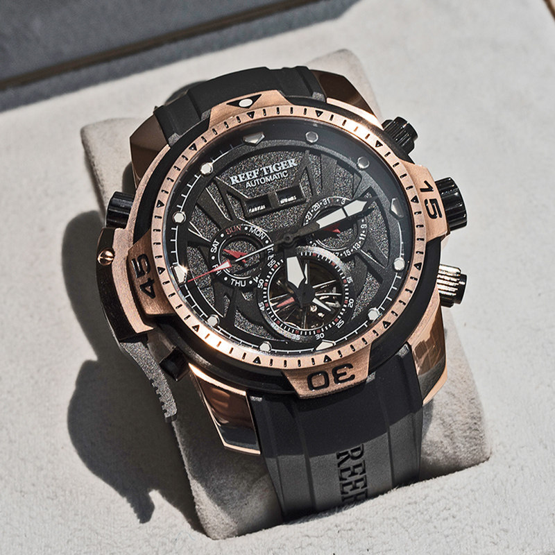 瑞夫泰格/ rt潮流男多功能机械表 瑞夫泰格国产腕表