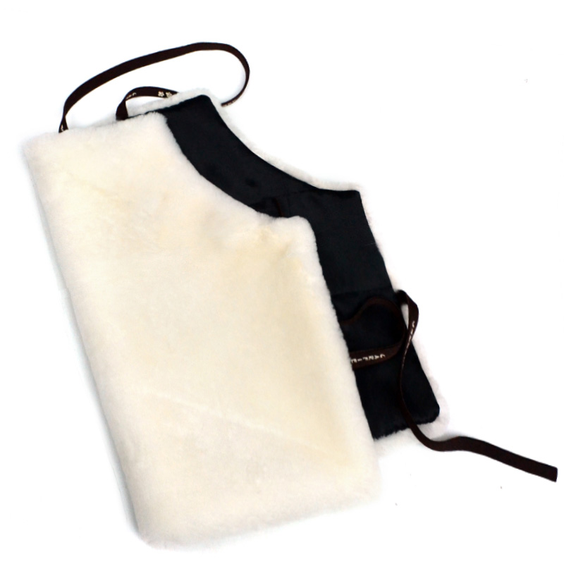 羊羔毛护胃肚兜护肚护胸羊毛皮毛一体冬季保暖护腰男女通用护具潮 - 图1