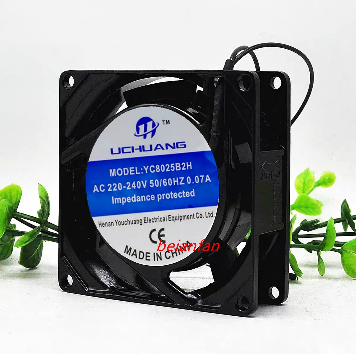 UCHUANG优创YC8025B2H/S2H机柜用轴流风机 纯铜线大风量散热风扇 - 图1