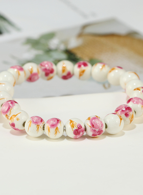 景德镇民族风陶瓷串珠简约手串