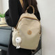 Niche backpack women's versatile commuter bag college student casual school bag high-end nylon cloth travel lightweight backpack