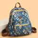Alphabet printed Oxford backpack