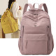 Backpack Women's 2026 New Fashionable and Versatile School Bag Large Capacity Lightweight Minimalist Wear-Resistant Travel Student Backpack