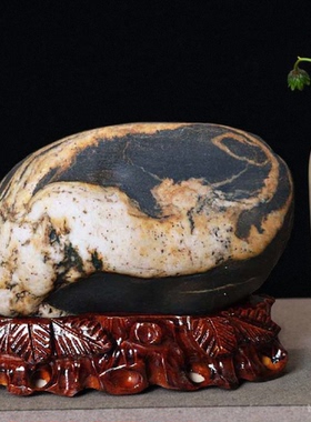 天然奇石摆件黄蜡招财原石观赏石