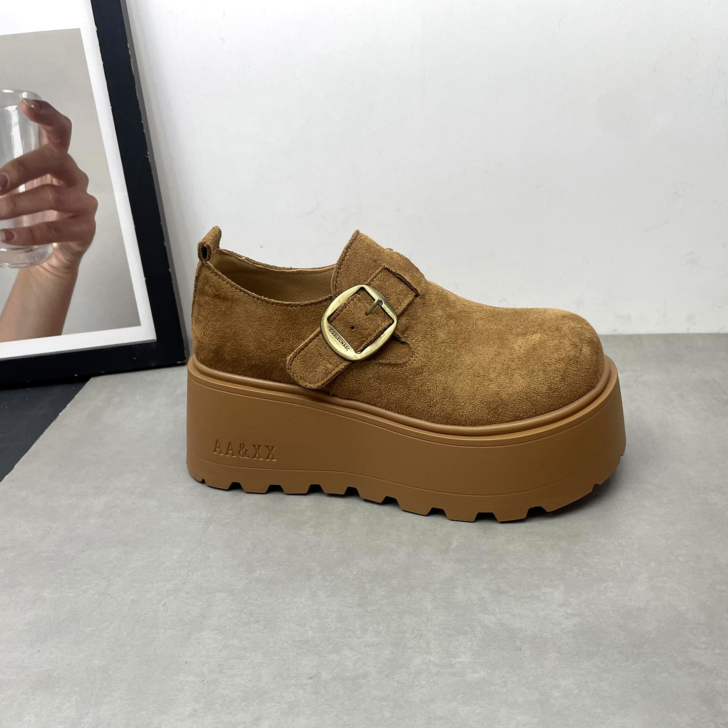 2026春季新款女鞋圆头深口一脚蹬英伦风复古勃肯鞋厚底女士单鞋,淘宝优惠券,粉丝福利购,淘宝优惠卷