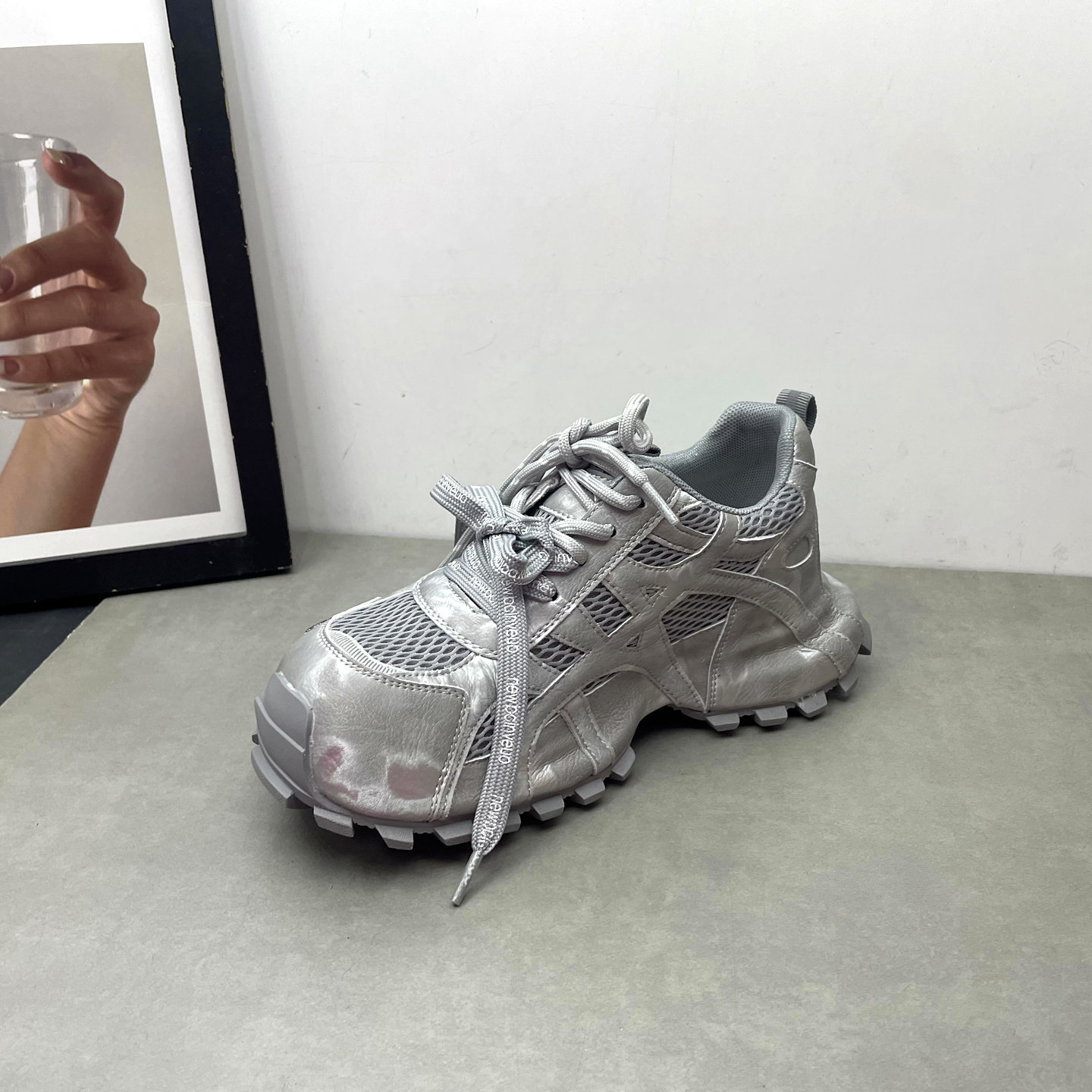 工厂处理2026春季新款松糕厚底深口韩版百搭老爹鞋运动女士单鞋,淘宝优惠券,粉丝福利购,淘宝优惠卷