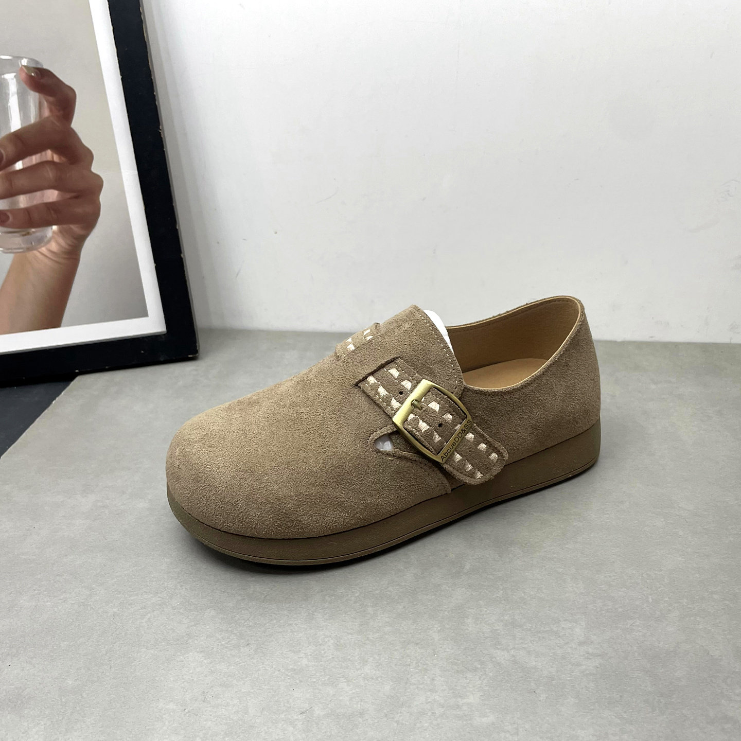 2026春季新款勃肯鞋圆头一脚蹬平底防滑英伦风复古休闲女士单鞋,淘宝优惠券,粉丝福利购,淘宝优惠卷