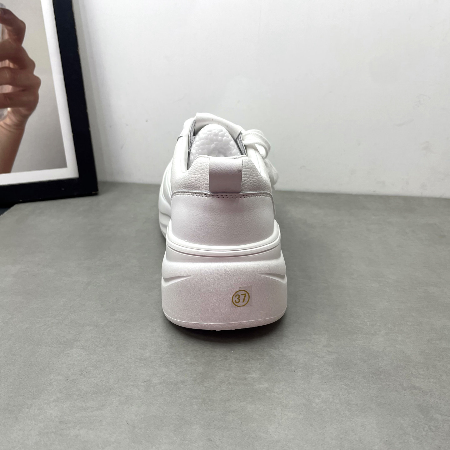 2026春季新款小白鞋圆头深口系带松糕厚底韩版学生板鞋女士单鞋,淘宝优惠券,粉丝福利购,淘宝优惠卷