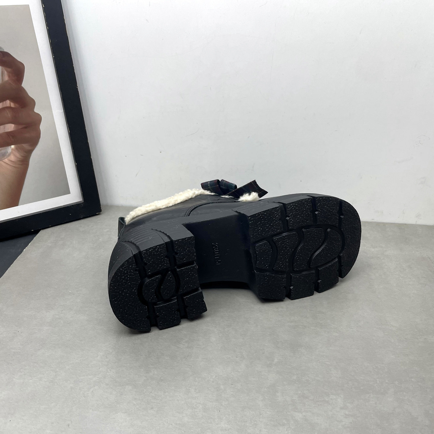 2025冬季新款深口英伦风复古乐福鞋蝴蝶结甜美加绒保暖女士棉鞋,淘宝优惠券,粉丝福利购,淘宝优惠卷