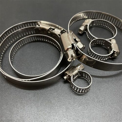 不锈钢卡箍美式喉箍抱箍管箍卡扣煤气软管汽车油管紧固配件水管夹 - 图3