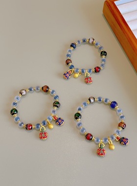 糖心玛瑙手链手串香灰琉璃手饰品