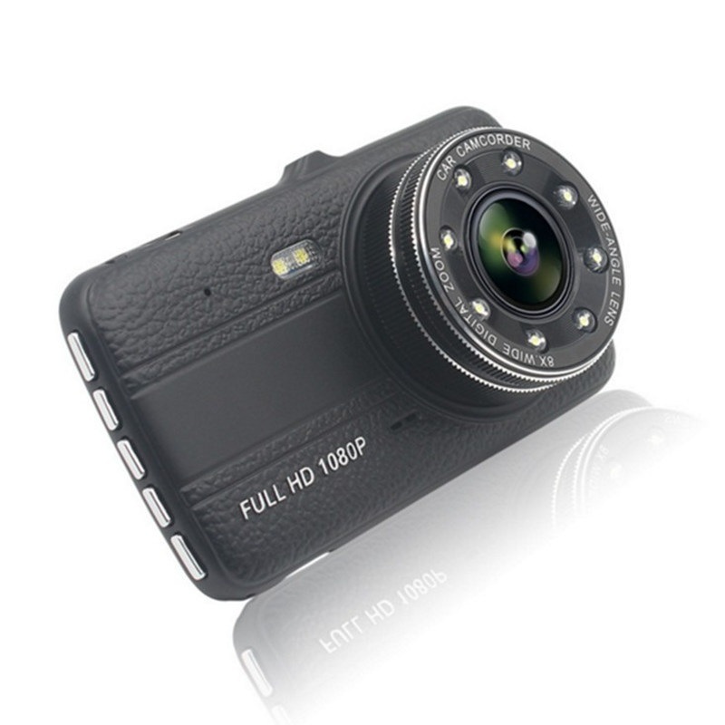 爆款 超清1080P双录行车记录仪 双镜头汽车黑匣子 倒车影像高清 - 图0