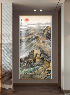 南景阳玄关过道装饰画新中式