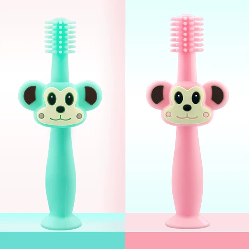 Детская мягкая зубная щетка, зубная паста для младенца, комплект, 1-2-3-4-6-7 лет