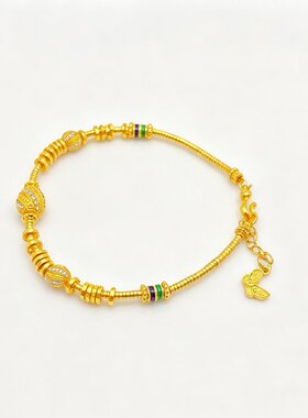 足银电金色手链女款2026新款爆款轻奢小众精致高级感手镯送女友