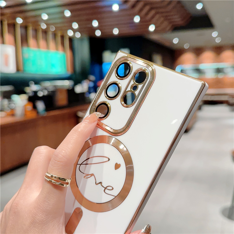 Luxury Plating For Wireless Charging Magsafe Case For Samsun