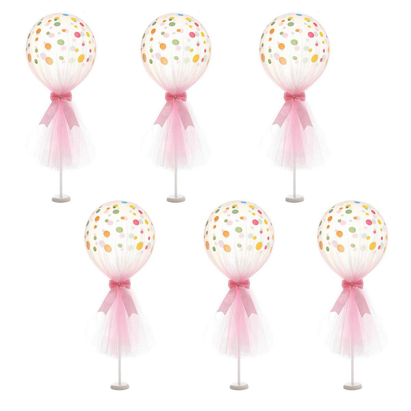 6pcs Balloon Stand Base DIY Balloon Holder Column Support We - 图2