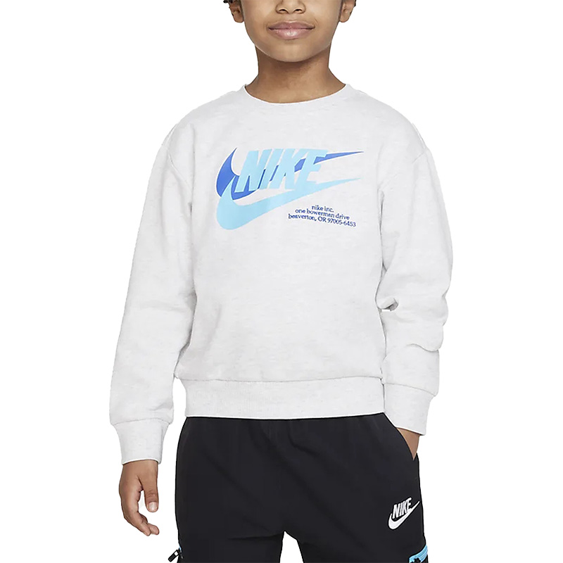 Nike/耐克正品春季新款小童运动休闲简约卫衣FJ6525-051-图3