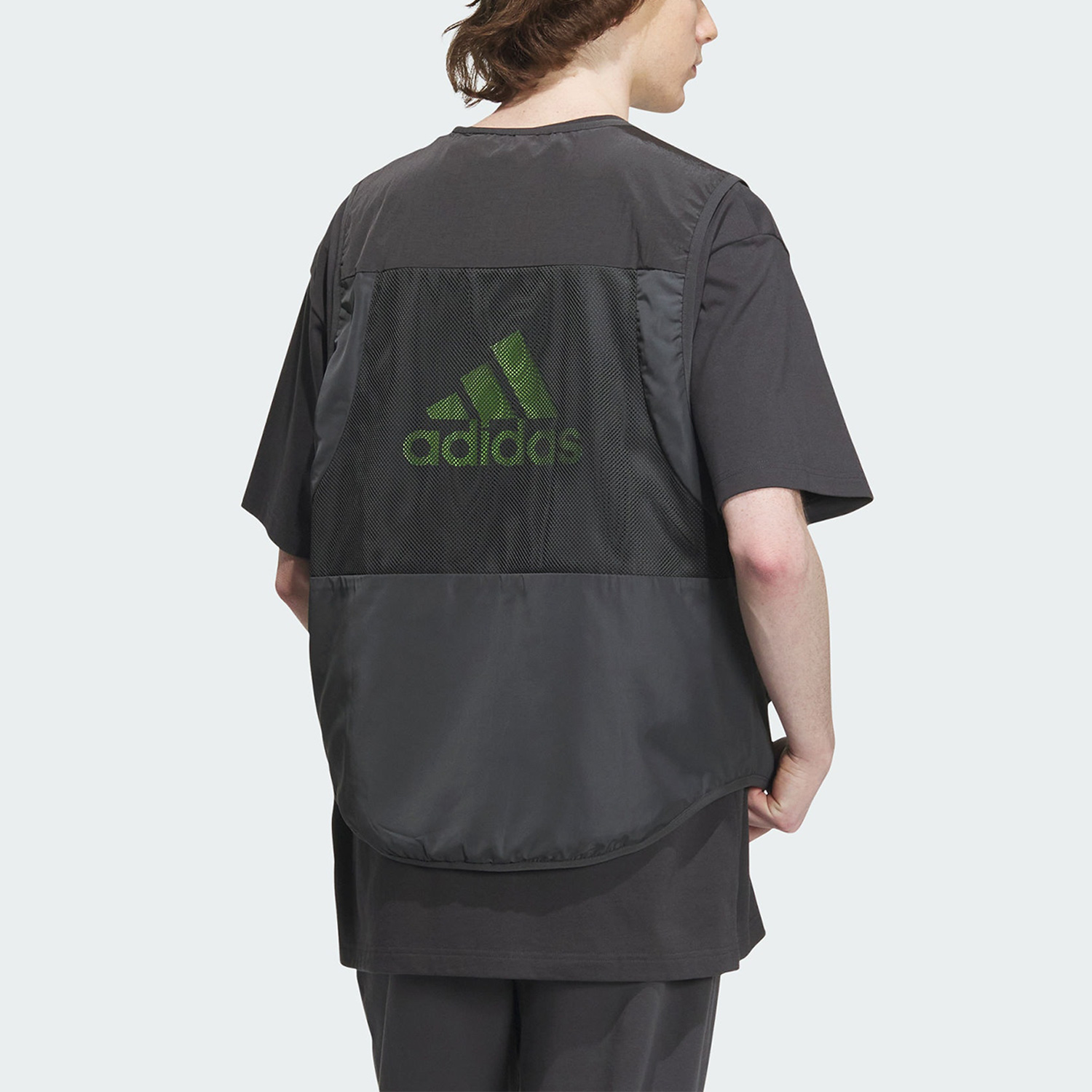 Adidas/阿迪达斯正品 VEST变形金刚男子运动休闲马甲IK3492 - 图1