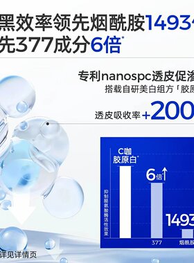 C咖精粹水美白精华水淡斑淡痘印补水喷雾湿敷水爽肤水油皮水乳