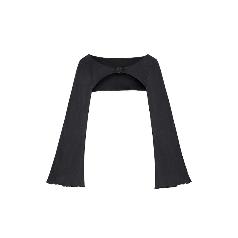 SagiDolls少女斗志拯救衣橱!暗黑玫瑰短款百搭长袖罩衫防晒衫外套,淘宝优惠券,粉丝福利购,淘宝优惠卷