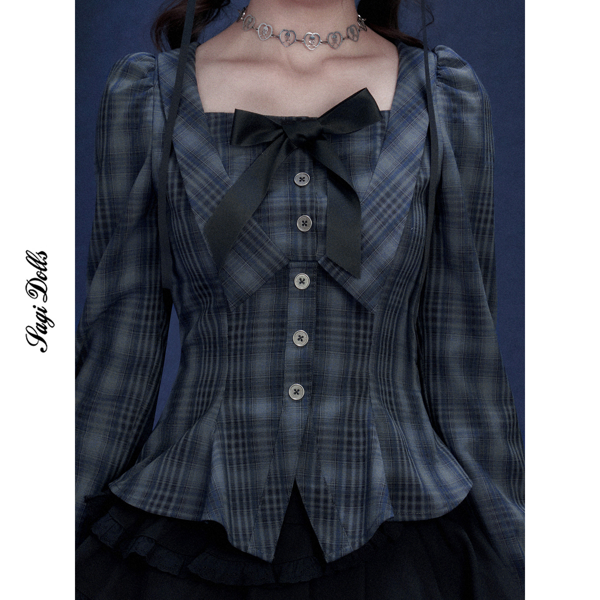 SagiDolls少女斗志 #格林之境#甜美复古宫廷风格纹长袖衬衫设计感,淘宝优惠券,粉丝福利购,淘宝优惠卷