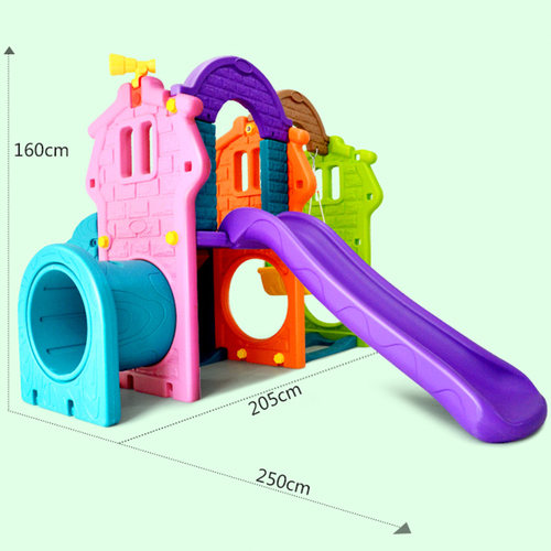 室内秋千滑梯多功能瞭望台滑梯家用玩具幼儿园滑梯儿童滑滑梯组合-图0