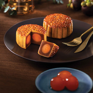 香港美心月饼双黄莲蓉铁盒740g中秋送礼糕点蛋黄传统广式月饼礼盒