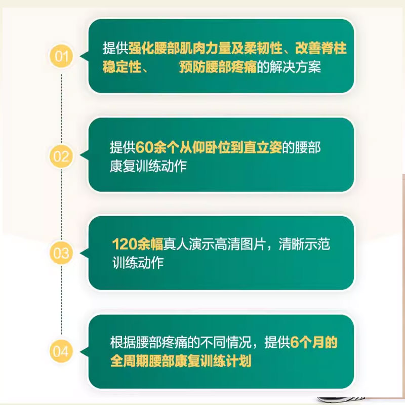 正版腰部康复训练 人民邮电出版社 提升稳定性灵活性与缓解疼痛的针对性练习 运动康复书籍物理按摩师技术书 运动书籍 - 图2