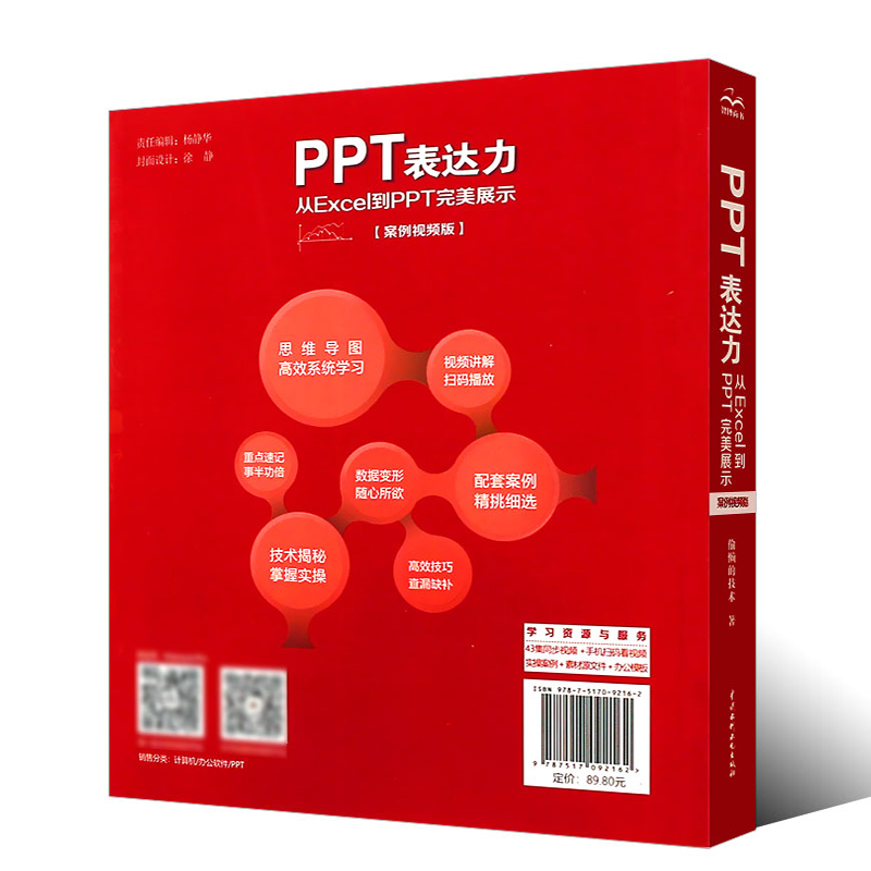 正版ppt表达力从excel到ppt完美展示 ppt制作教程书 ppt教程书籍 wordexcelppt计算机电脑办公软件自学应用从入门到精通教材-图1