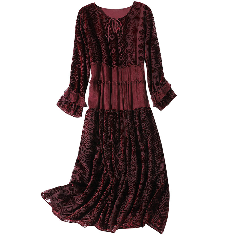 2020秋季新款宽松欧货复古连衣裙 凯芙诺连衣裙