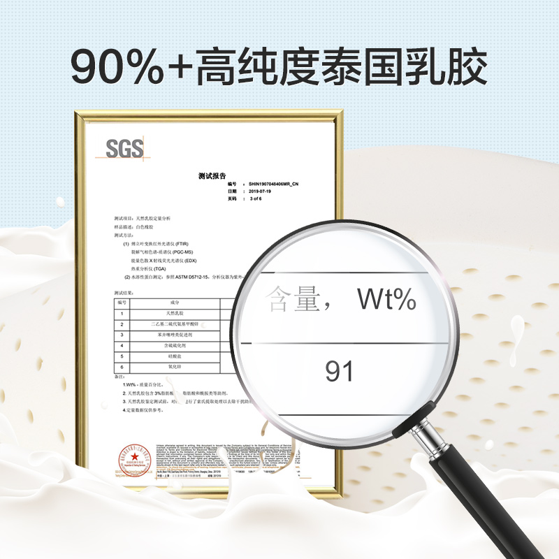 八益床垫 天然乳胶席梦思弹簧1.5米双人大豆纤维家用护脊定制硬垫