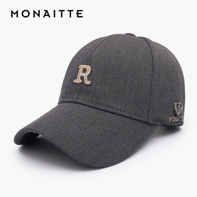 Monnet casual versatile embroidered alphabet baseball hat trend