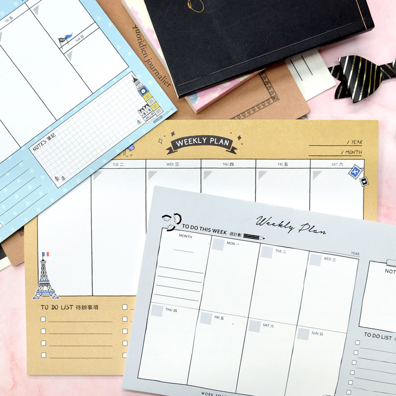 SEASON台湾四季自填周计划纸25K桌历台历日程本日月历记事计划本,淘宝优惠券,粉丝福利购,淘宝优惠卷