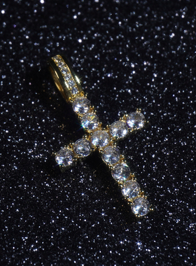 LFL男女锆石超闪十字架百搭