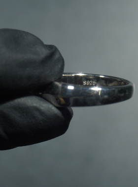 LFL欧美嘻哈饰品 S925纯银莫桑钻荷鲁斯之眼戒指小众潮流个性银饰