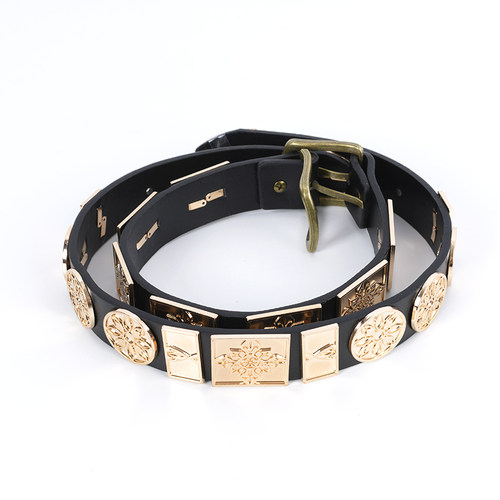 汉服腰带女腰封古风款腰封男古装金属配饰圆领古代革带手工原创带 - 图0